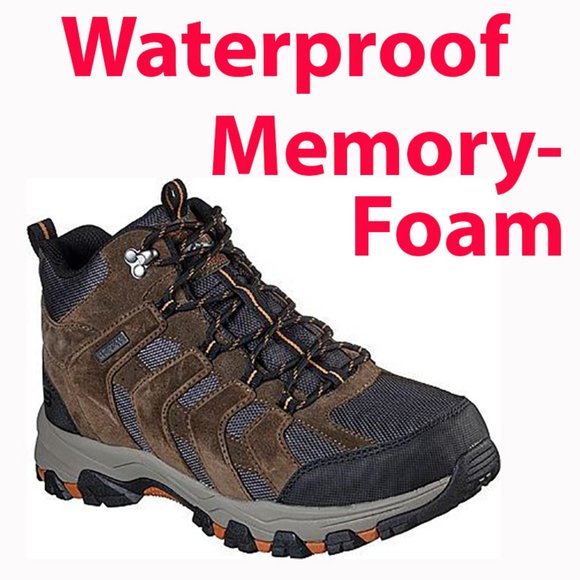 Brand New Men's Skechers Relaxed Fit Selmen Relodge Hiking Boots - Picture 1 of 5